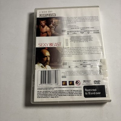 Fight Club / Sexy Beast (DVD, 1999) Brad Pitt Region 4