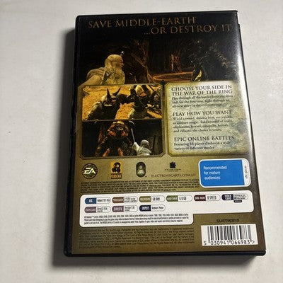 Lord of the Rings Conquest PC DVD-ROM 2009 With Manual
