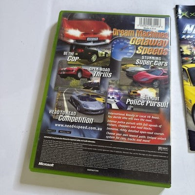 Need For Speed Hot Pursuit 2 Xbox Original PAL Complete With Manual