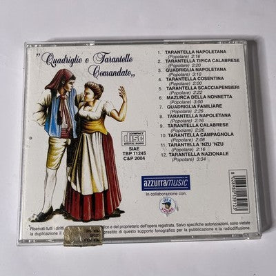Quadriglie E Tarantelle Comandate (CD, 2003) Italy CD 345