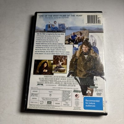 Into the Wild (DVD, 2007) William Hurt, Emile Hirsch, Jena Malone Region 4