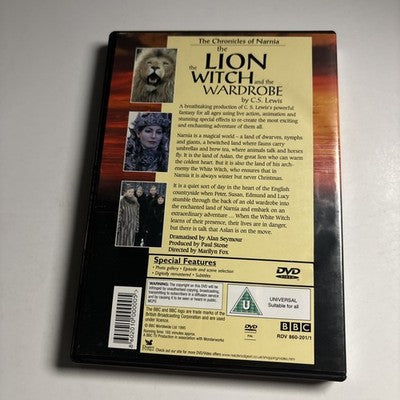 The Lion The Witch Add The Wardrobe By C.S. Lewis (DVD, 1995) BBC All Regions