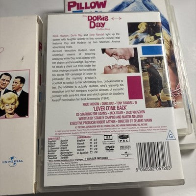 Doris Day: Lover Come Back / Pillow Talk / Send Me No Flowers (DVD) Region 4,2