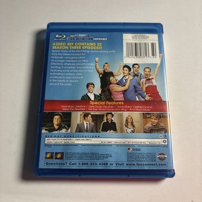 Glee - Season 3 (Bluray, 2011) Region A