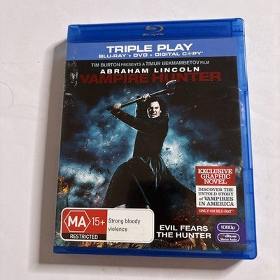 Abraham Lincoln Vampire Hunter (Bluray + DVD, 2012) Region B &4