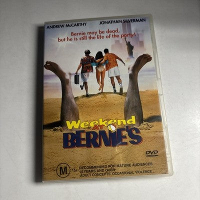 Weekend at Bernie's (DVD, 1989) Andrew Mccarthy, Jonathan Silverman Region 4 NEW