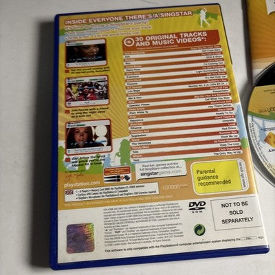 SingStar Party Hits Sony Playstation 2 PS2 Manual PAL