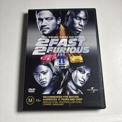 2 Fast 2 Furious (DVD, 2003) Paul Walker Region 4,2 NEW