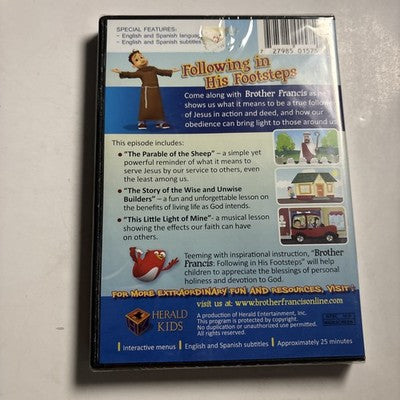 Brother Francis: Following In His Footsteps DVD All Regions NEW