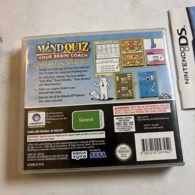 Mind Quiz: Your Brain Coach Nintendo DS Manual