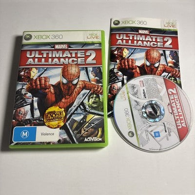 Marvel Ultimate Alliance 2 Xbox 360 Game PAL - Complete with manual