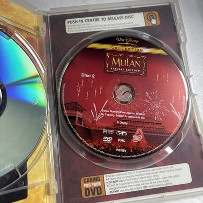 Mulan (Special Edition, DVD, 1998) Disney Region 4