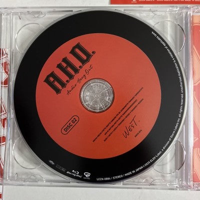 West -  A.H.O. Audio Hang Out (CD + Blu-ray, 2025, 2-Disc) Japan Obi