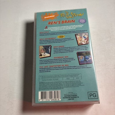 Ren & Stimpy - Ren's Brain (VHS, 1996) PAL