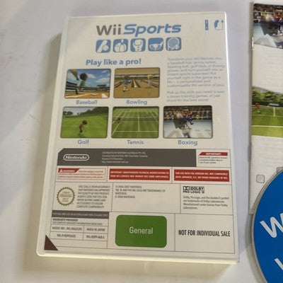 Wii Sports (Nintendo Wii, 2006) Manual PAL