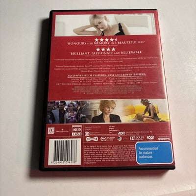 Diana (DVD, 2013) Red Carpet Edition Naomi Watts Region 4