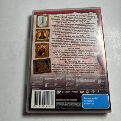 Monty Python The Movies Collection DVD 4-Disc Set Region 4