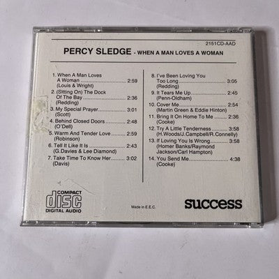 Percy Sledge – When A Man Loves A Woman (CD) Europe 2151CD