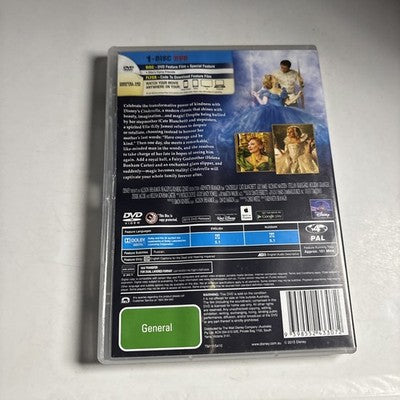 Cinderella (DVD, 2015) Cate Blanchett, Lily James Region 4