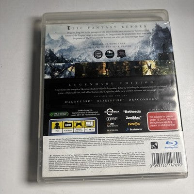 The Elder Scrolls V Skyrim Legendary Edition Sony PlayStation 3 PS3