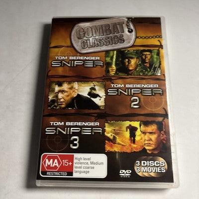 Sniper / Sniper 2 / Sniper 3 (DVD, 2010) Tom Berenger Region 4