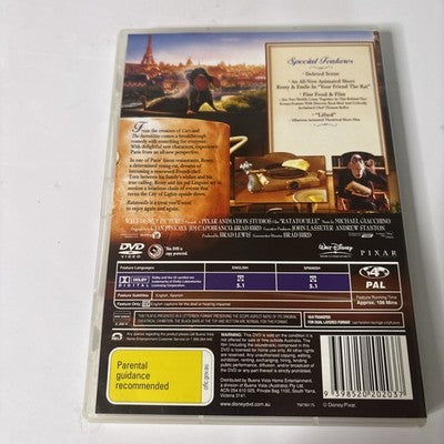 Ratatouille (DVD, 2007) Disney Pixar Region 4