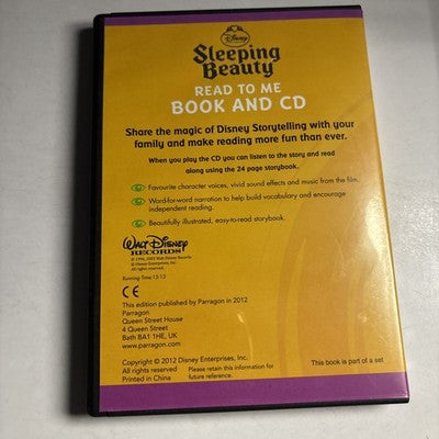 Sleeping Beauty Read To Me - Book And CD (CD, 2012) Disney NEW