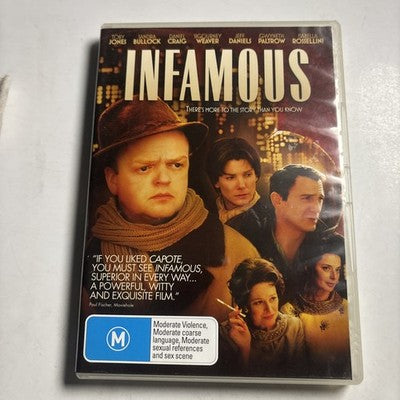Infamous (DVD, 2006) Isabella Rossellini, Sandra Bullock, Toby Jones Region 4