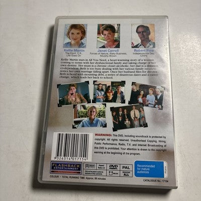 All You Need (DVD, 2001) Kellie Martin, Janet Carroll All Regions