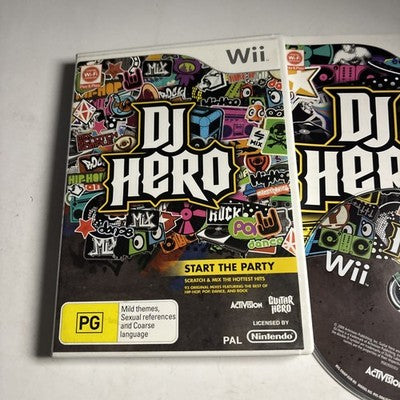 DJ Hero Nintendo Wii Manual PAL