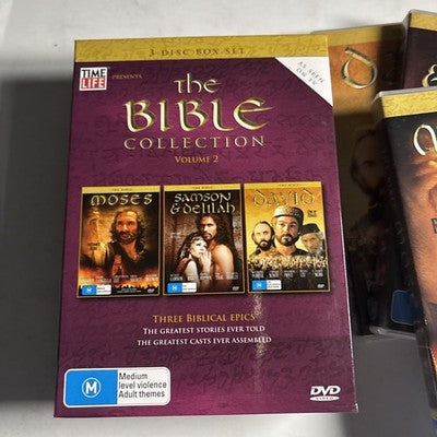 The Bible Collection - David, Samson & Delilah, Moses (DVD, 2005) Region 4