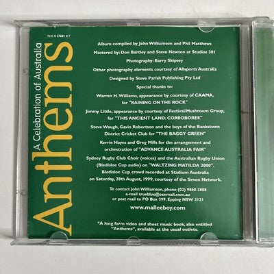 John Williamson – Anthems - A Celebration Of Australia (CD, 2000) Australia