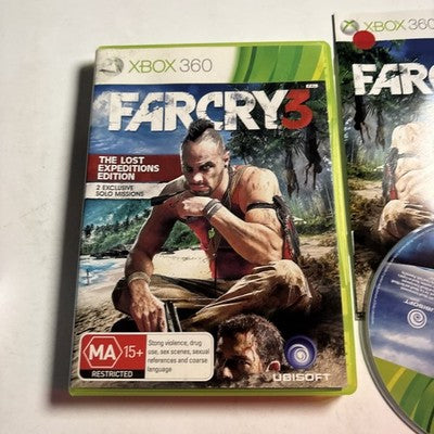 Far Cry 3 Microsoft Xbox 360 Video Game + Manual PAL