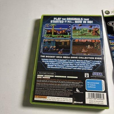Sega Mega Drive Ultimate Collection for Xbox 360 Manual PAL