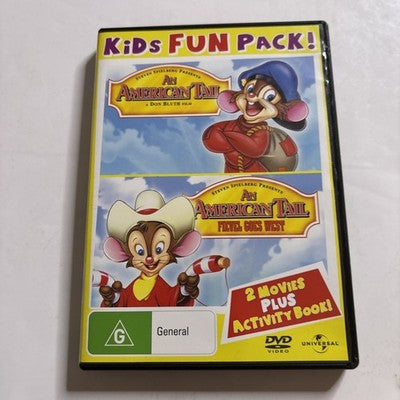 An American Tail / An American Tail Fievel Goes West (DVD, 1986) Region 4,2