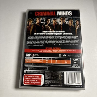 Criminal Minds : Season 2 (DVD, 2006) Region 4