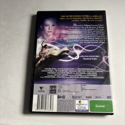 The Never Ending Story (DVD, 1984) Patricia Hayes, Tami Stronach, Region 4 NEW