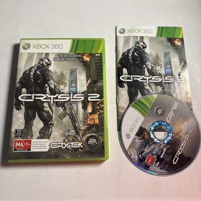 CRYSIS 2 - Xbox 360 Game [PAL, 2011] Complete With Manual