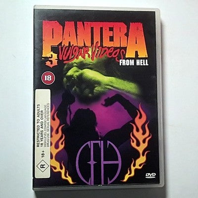Pantera – 3 Vulgar Videos From Hell (DVD, 1999) Australia All Regions