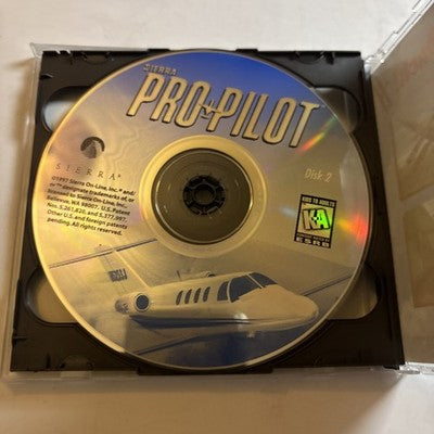 Sierra Pro Pilot - The Complete Flight Simulator PC CD 1997 Retro Vintage Game
