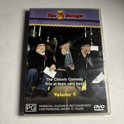 The Three Stooges : Vol 4 (DVD, 1936) Region 4