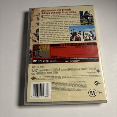 Billy Jack (DVD, 1971) Tom Laughlin, Delores Taylor Region 4 NEW