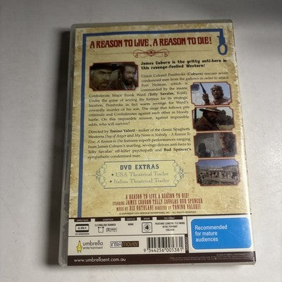 A Reason to Live, a Reason to Die! (DVD, 1974) Telly Savalas, James Coburn