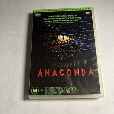 Anaconda (DVD, 1997) Ice Cube, Jennifer Lopez, Jon Voight, Eric Stoltz Region 4