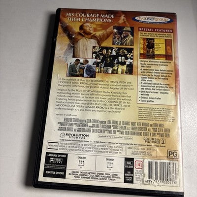 Radio (DVD, 2003) Cuba Gooding Jr, Ed Harris Region 4