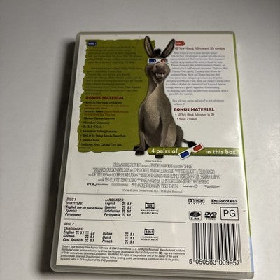 Shrek 3D (Special Edition, DVD, 2001) Region 4,2