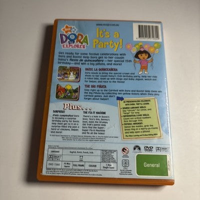 Dora the Explorer - It's a Party (DVD, 2000) Region 4