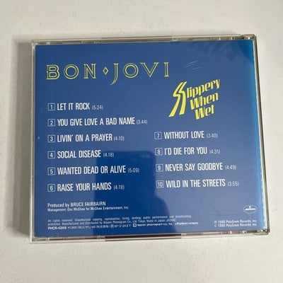 Bon Jovi – Slippery When Wet (CD, 1995) Japan PHCR-4269