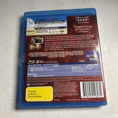 Saving Mr. Banks (Blu-ray, 2013) Emma Thompson, Tom Hanks All Regions