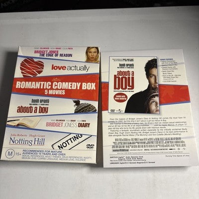 Bridget Jones, Love Actually, About A Boy, Notting Hill, Edge of Reason DVD